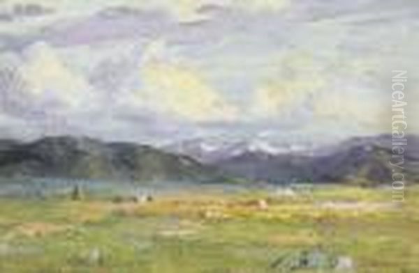 Western Landscape by Joseph Henry Sharp