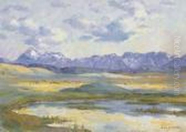 Blackfeet Water Hole, Glacier Park by Joseph Henry Sharp