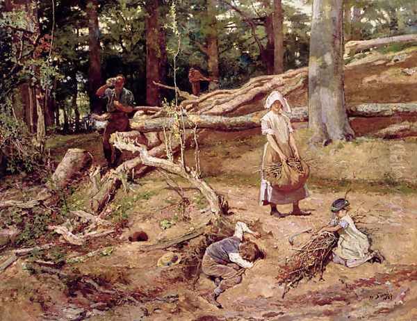 The Woodlands Oil Painting by William Small