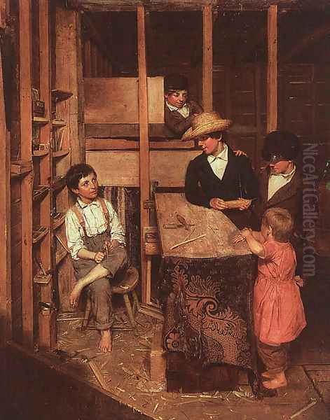 The Young Mechanic 1848 Oil Painting by Allen Smith