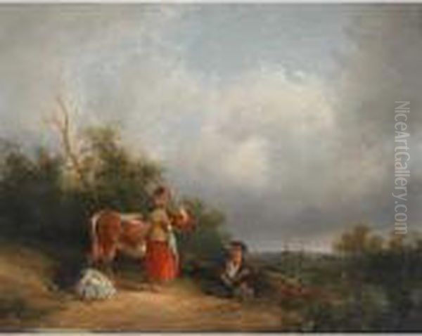 Mid-day Rest Oil Painting by William Joseph Shayer