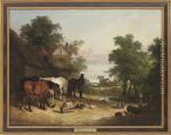 Summertime, The New Forest Oil Painting by William Joseph Shayer