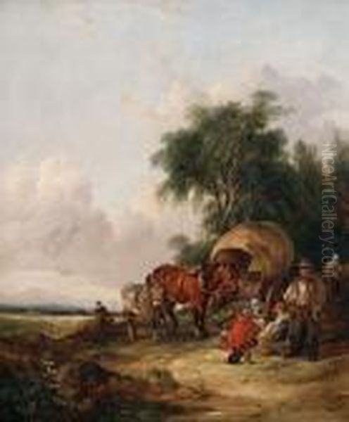 The Travellers' Rest Oil Painting by William Joseph Shayer