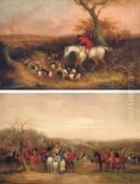 The Meet; And The Kill Oil Painting by William Joseph Shayer