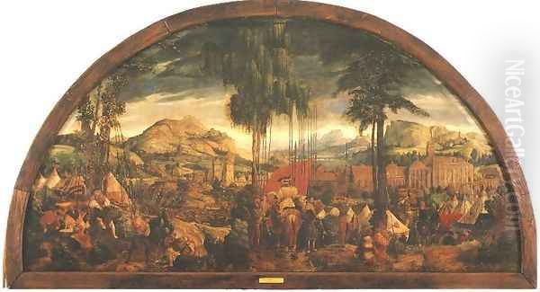 Siege of Malbork in 1460 Oil Painting by Martin Schoninck