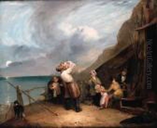 The Fisherman's Return Oil Painting by William Joseph Shayer