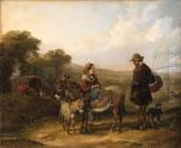 The Gypsy Camp Oil Painting by William Joseph Shayer