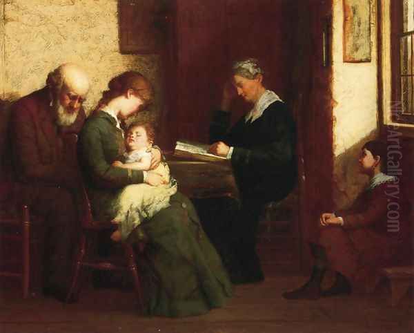 Our Father Who Art in Heaven Oil Painting by George Henry Story