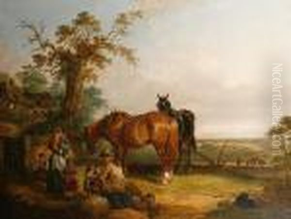 The Ploughman's Lunch by Snr William Shayer