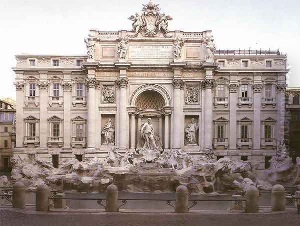 Fontana di Trevi Oil Painting by Niccoln Salvi