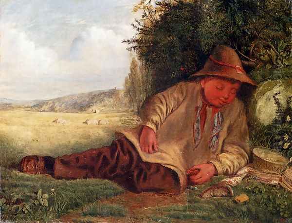 Afternoon Rest Oil Painting by James Smetham