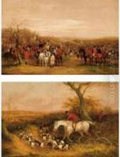 The Meet; The Kill Oil Painting by Snr William Shayer