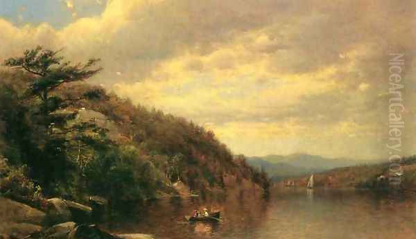 Boating on Lake George Oil Painting by George Henry Smillie