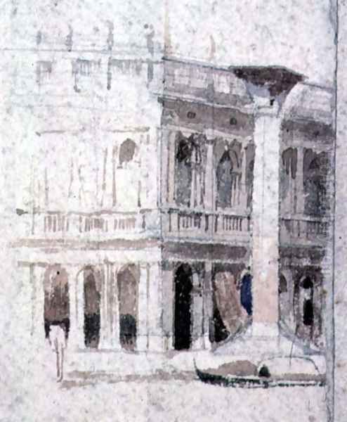 A Building in Venice, near St. Marks Oil Painting by Alfred George Stevens