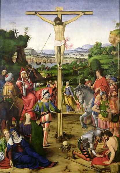 The Crucifixion, 1503 Oil Painting by Andrea Solario