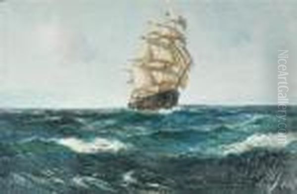 Ship At Sail Oil Painting by Daniel Sherrin