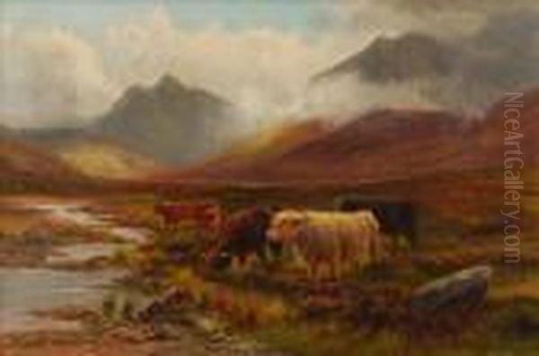 Highland Landscape Oil Painting by Daniel Sherrin