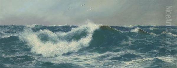 Waves Oil Painting by Daniel Sherrin