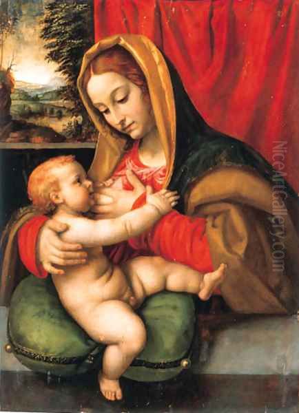 The Madonna and Child Oil Painting by Andrea Solario