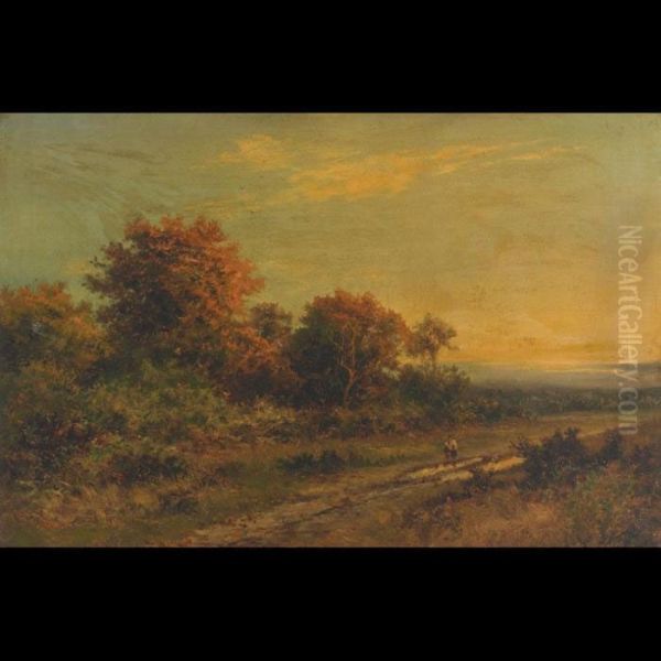 The Path Across The Common Oil Painting by Daniel Sherrin