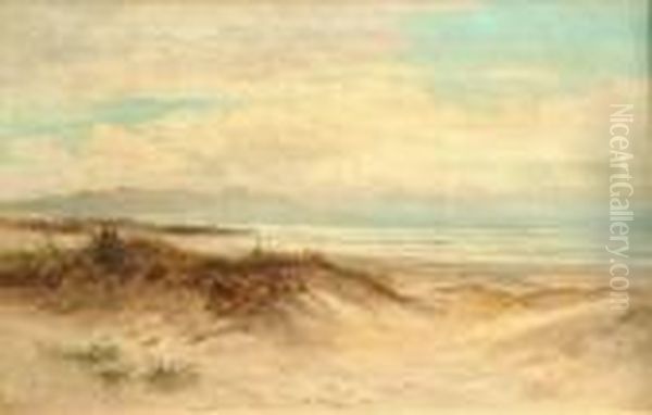 Beach Scene Oil Painting by Daniel Sherrin