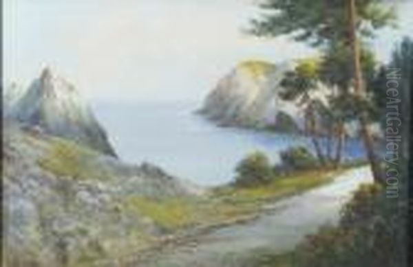 Coastal Road Oil Painting by Daniel Sherrin