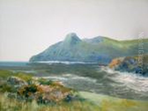 Coastal Landscape Oil Painting by Daniel Sherrin