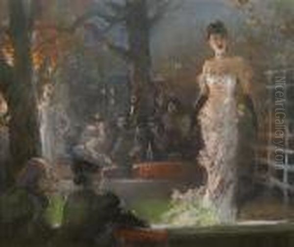 The Singer Oil Painting by Everett Shinn