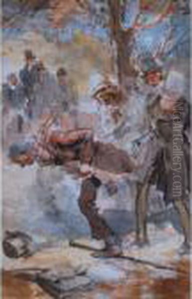 Mystery Of Edward Drood Oil Painting by Everett Shinn