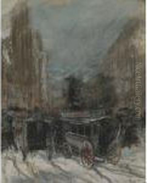 Fifth Avenue Oil Painting by Everett Shinn