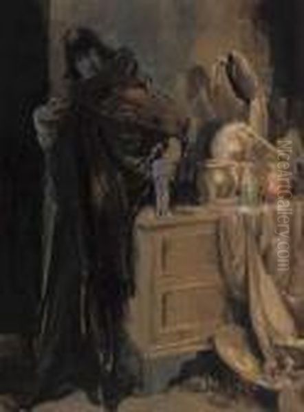 The Golden Lancet Oil Painting by Everett Shinn