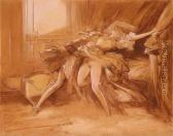 The Throws Of Passion Oil Painting by Everett Shinn