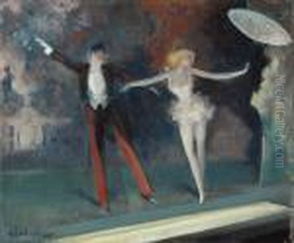 Curtain Call Oil Painting by Everett Shinn