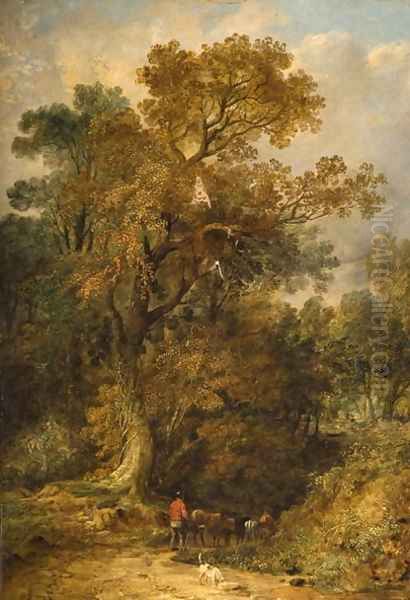 In Epping Forest Oil Painting by Benjamin Shipham