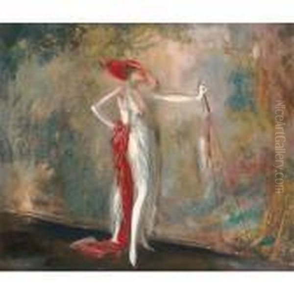 The Revue Oil Painting by Everett Shinn