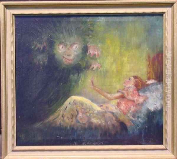 The Nightmare Oil Painting by Everett Shinn