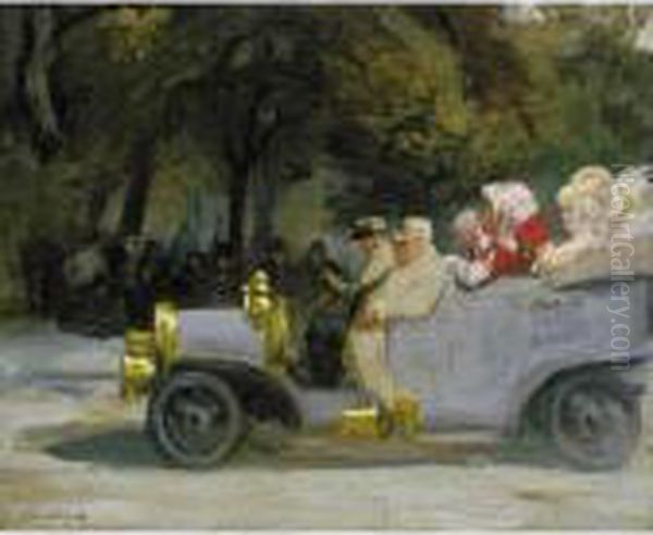 Lunch Wagon, Madison Square Oil Painting by Everett Shinn