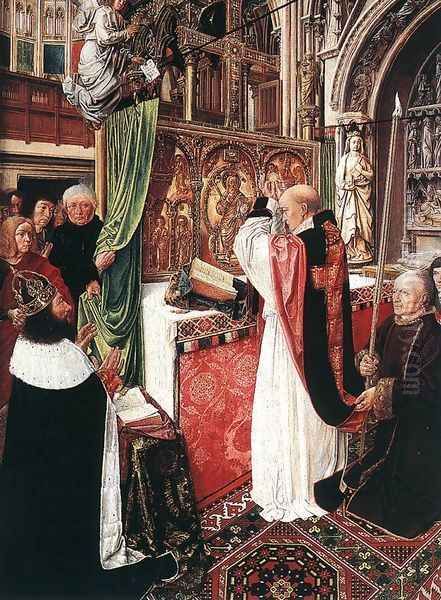 The Mass of St Gilles c. 1500 Oil Painting by Master of St. Gilles