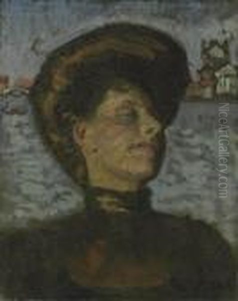 Lady In A Gondola Oil Painting by Walter Richard Sickert