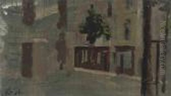 Sickert, A.r.a. St Remy, Dieppe Signed With Initials 'rd.st.' Oil Painting by Walter Richard Sickert