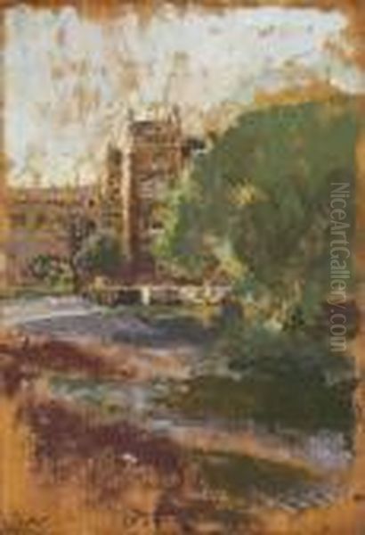 Pulteney Bridge, Bath Oil Painting by Walter Richard Sickert