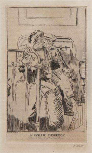 A Weak Defence Oil Painting by Walter Richard Sickert