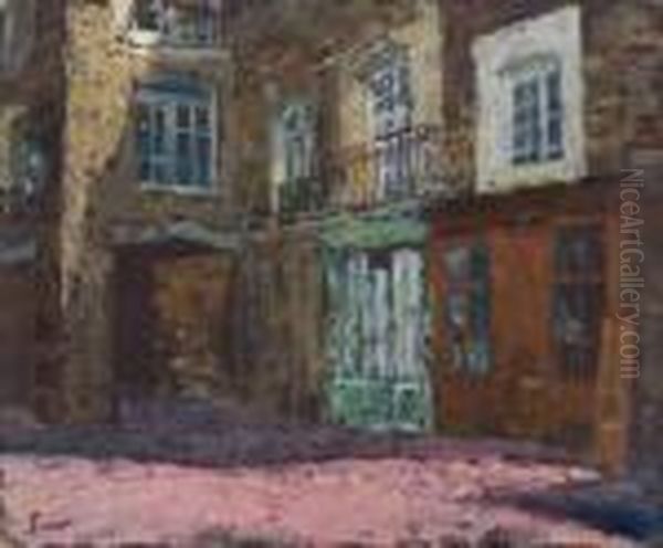 Une Rue A Dieppe Oil Painting by Walter Richard Sickert