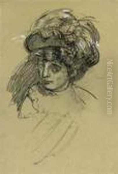 Head Of A Woman Oil Painting by Walter Richard Sickert