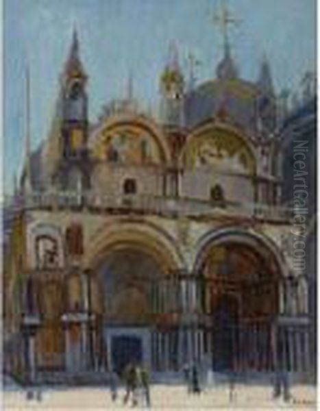 St Mark's Oil Painting by Walter Richard Sickert