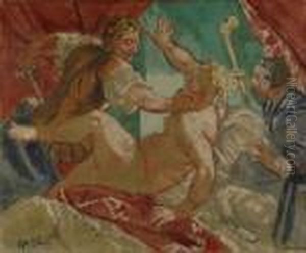 Rape Of Lucretia Oil Painting by Walter Richard Sickert