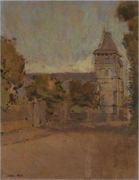 Church Lane Oil Painting by Walter Richard Sickert