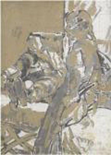 My Awful Dad Oil Painting by Walter Richard Sickert