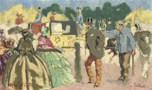 The Two Lags (after John Gilbert) Oil Painting by Walter Richard Sickert