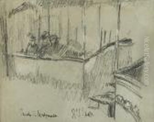 Study For 'theatre De Montmartre' Oil Painting by Walter Richard Sickert